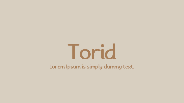 Torid Font Family