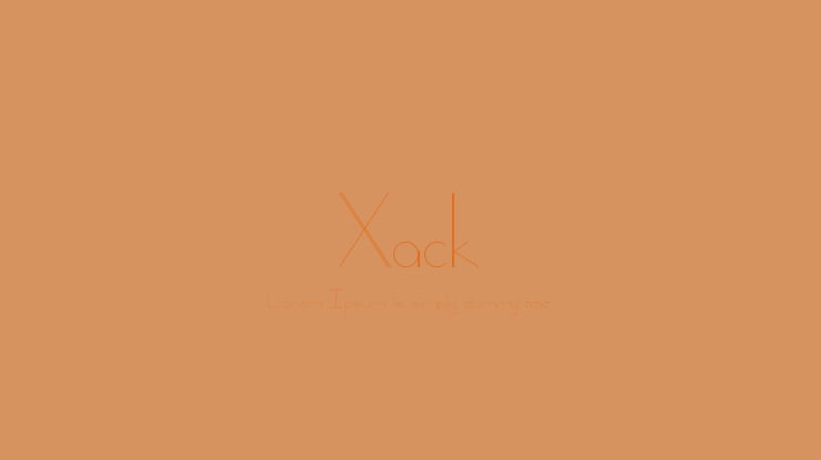 Xack Font