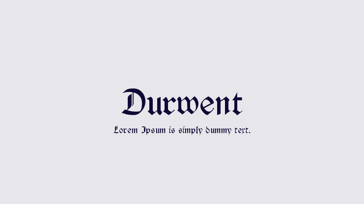 Durwent Font