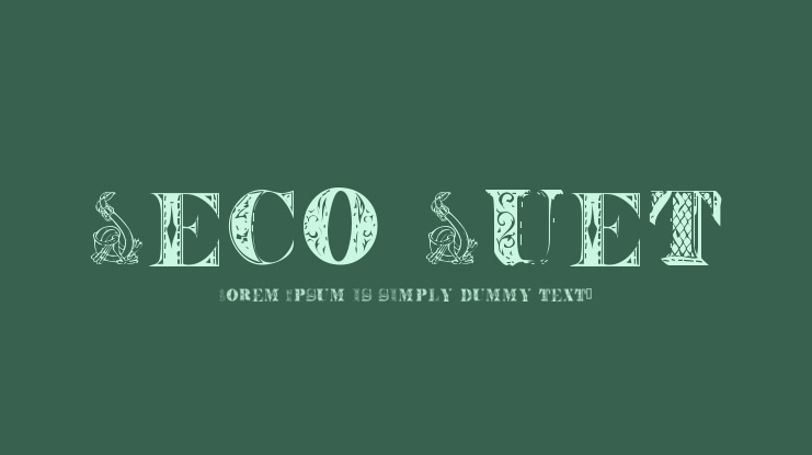 Deco Duet Font