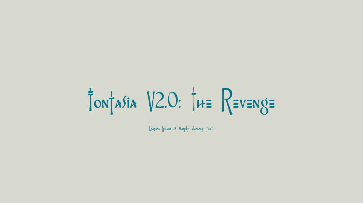 Fontasia V2.0: The Revenge Font