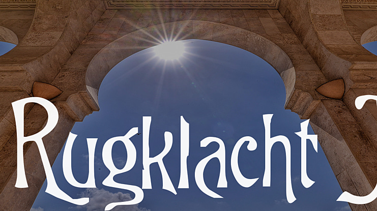 Rugklacht J Font