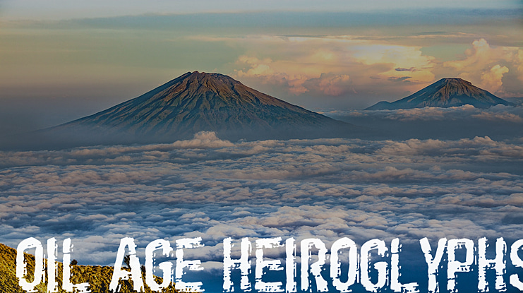 Oil Age Heiroglyphs Font