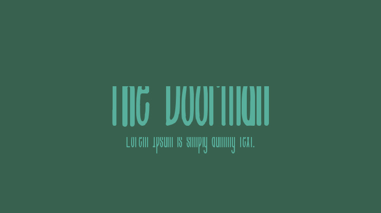 The Doorman Font