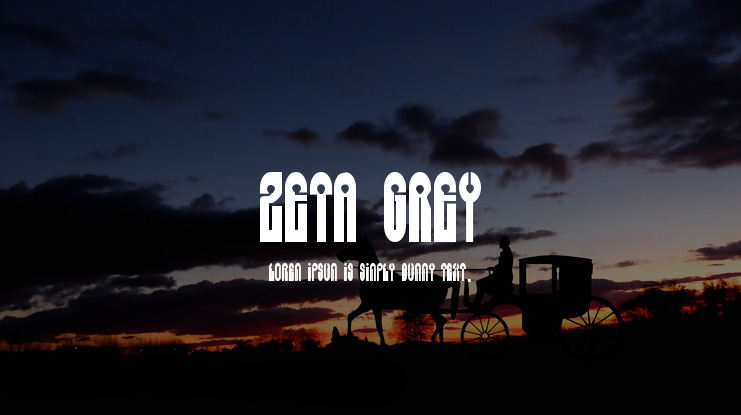 Zeta Grey Font