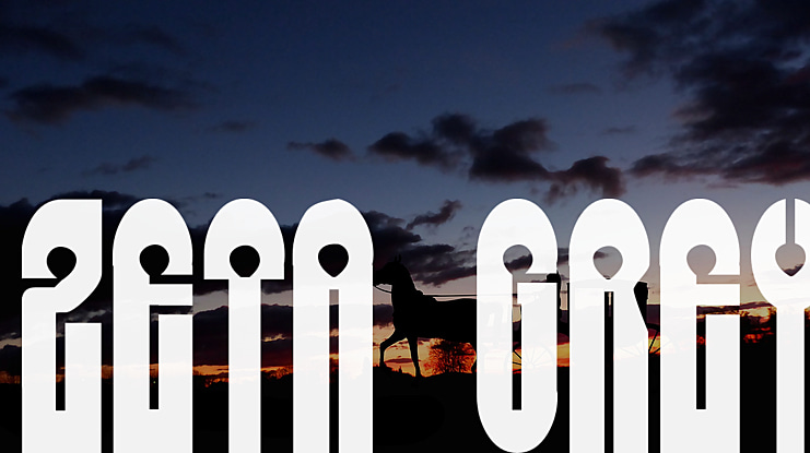Zeta Grey Font