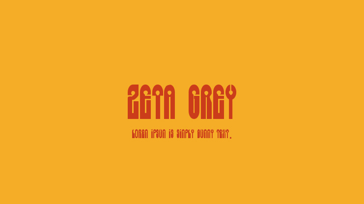 Zeta Grey Font