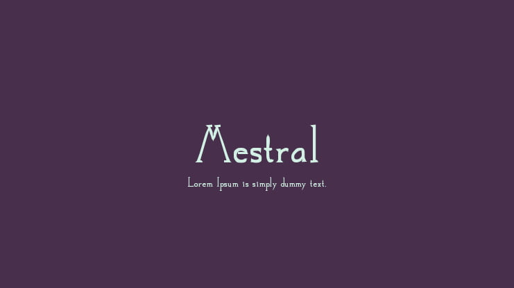 Mestral Font