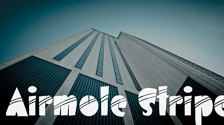 Airmole Stripe Font