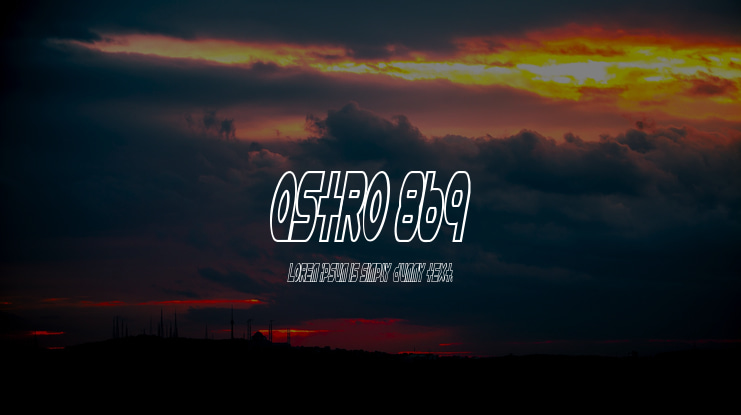 Astro 869 Font