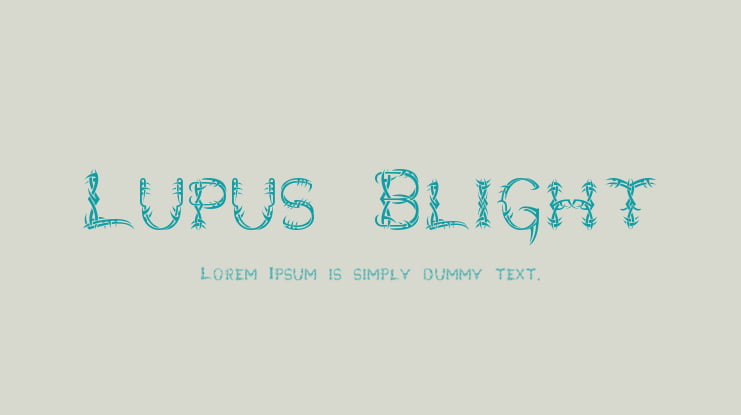 Lupus Blight Font