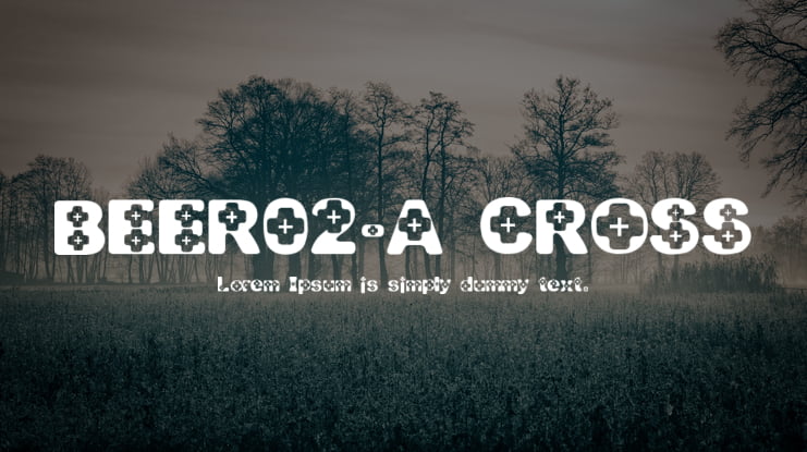 BEER02-A CROSS Font