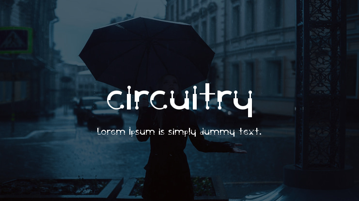 Circuitry Font