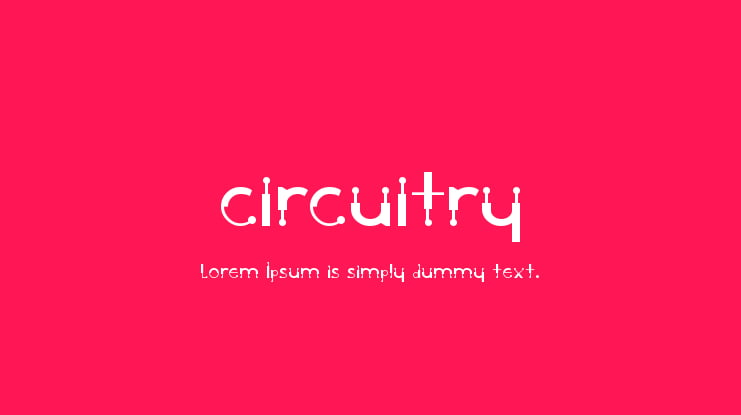 Circuitry Font