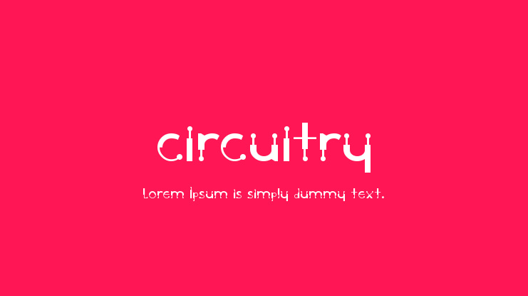 Circuitry Font