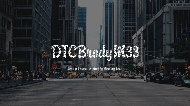 DTCBrodyM33 Font