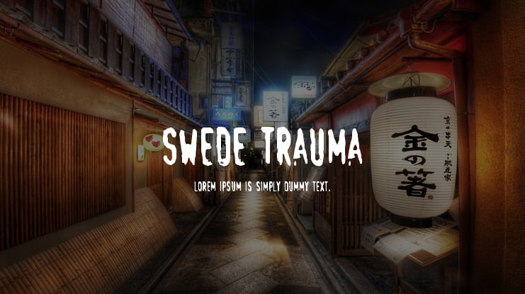 Swede Trauma Font