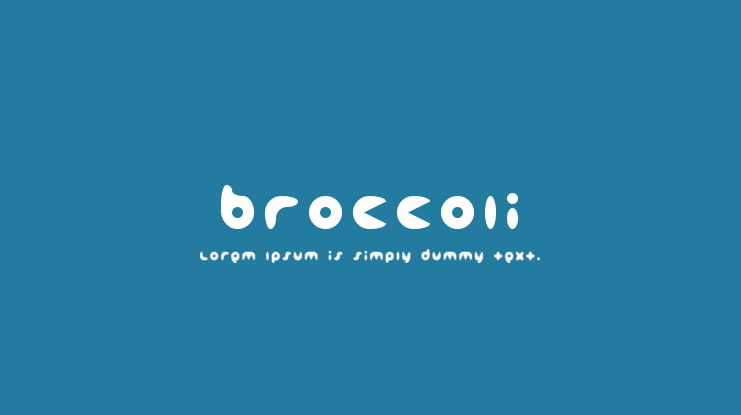 broccoli Font