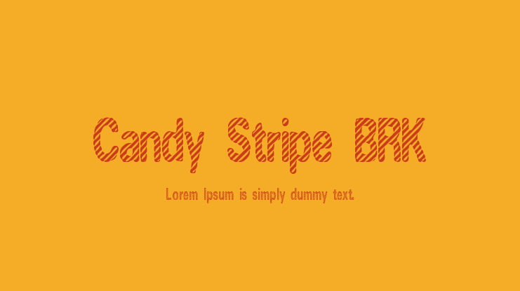 Candy Stripe BRK Font