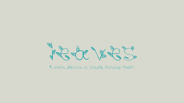 leaves Font