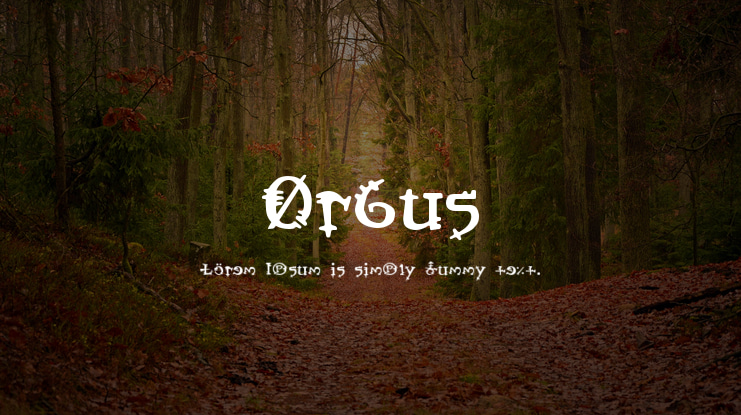 Orbus Font