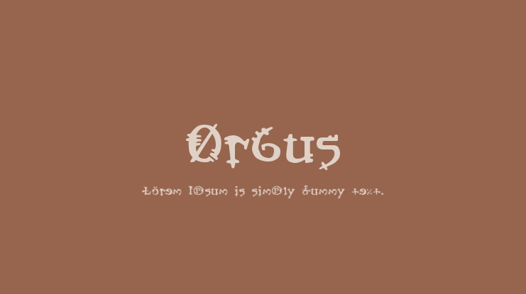 Orbus Font