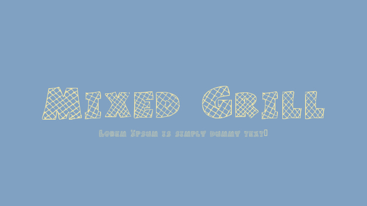 Mixed Grill Font