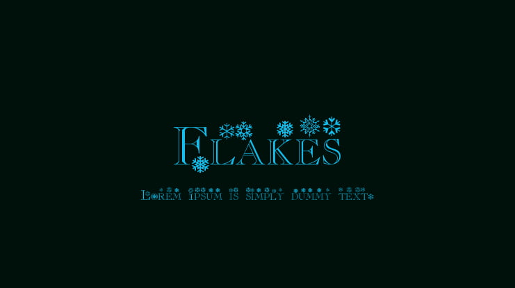Flakes Font