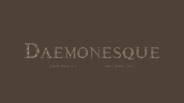 Daemonesque Font