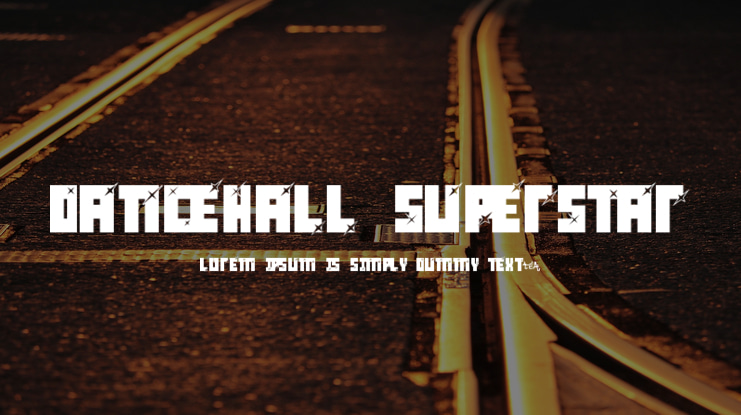 dancehall superstar Font