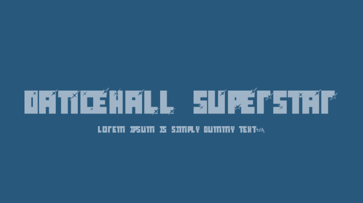 dancehall superstar Font