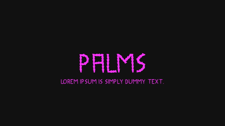 Palms Font