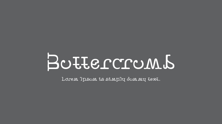 Buttercrumb Font