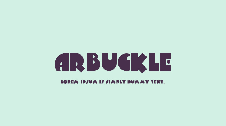 Arbuckle Font