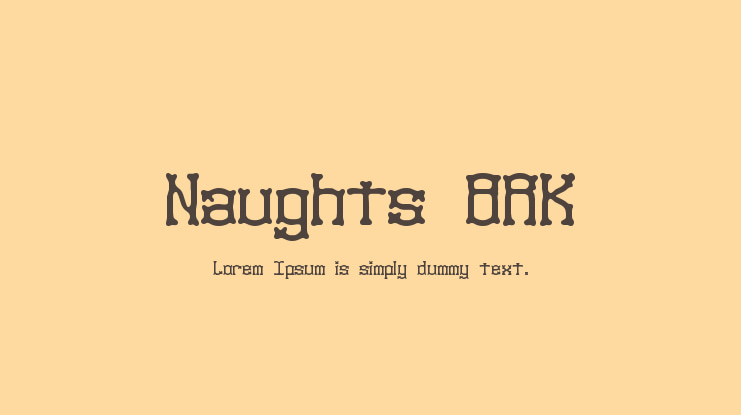 Naughts BRK Font