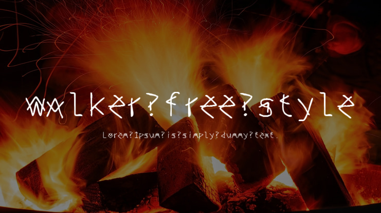 walker free style Font