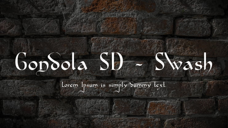 Gondola SD - Swash Font Family