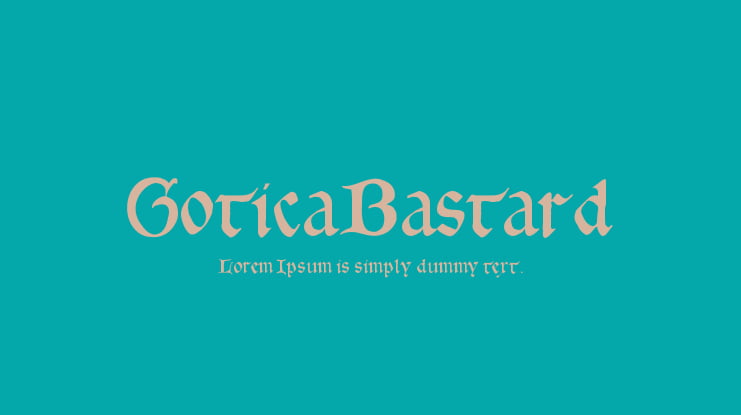 GoticaBastard Font