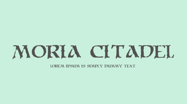 Moria Citadel Font