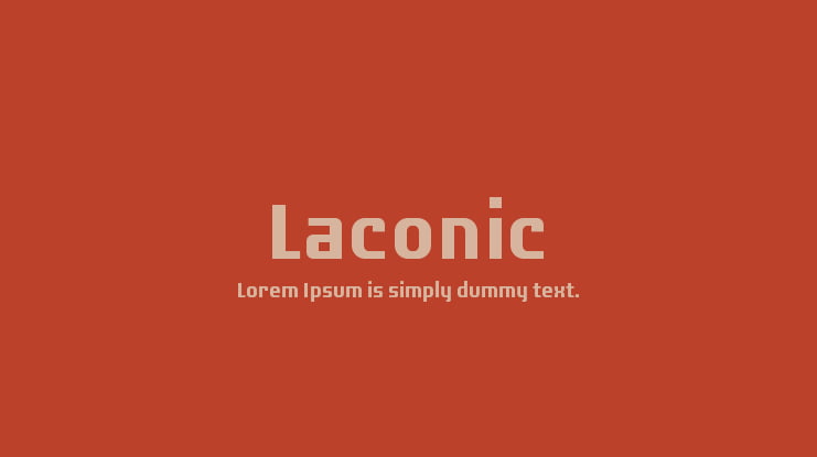 Laconic Font Family