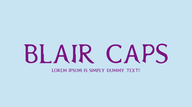 Blair Caps Font