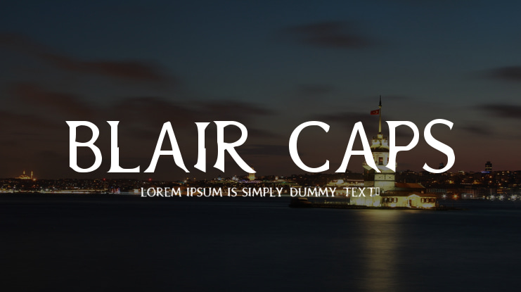 Blair Caps Font