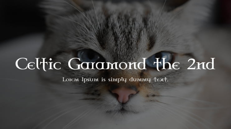 Celtic Garamond the 2nd Font