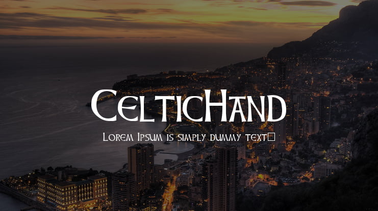 CelticHand Font