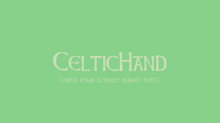 CelticHand Font