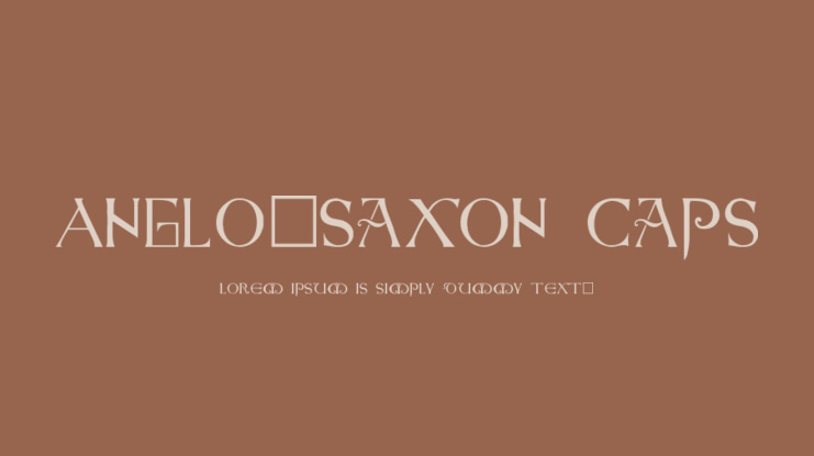 Anglo-Saxon Caps Font