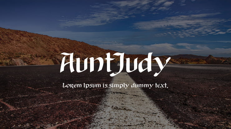 AuntJudy Font