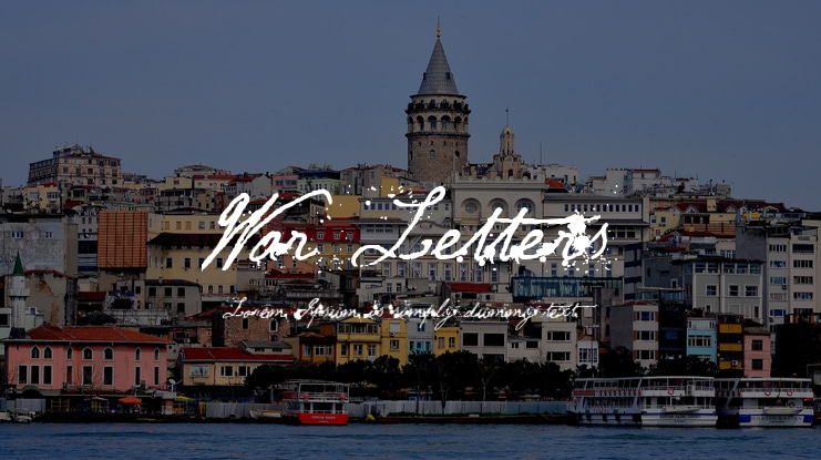 War Letters Font