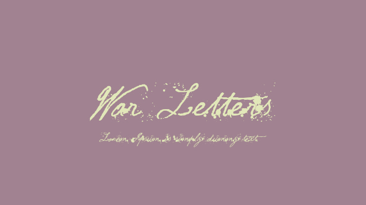 War Letters Font