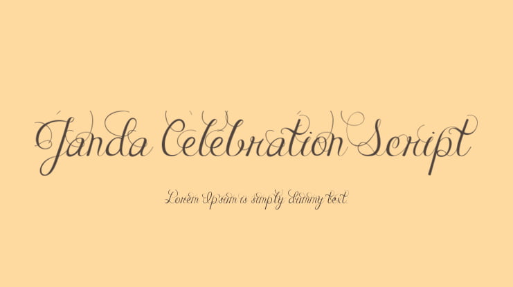 Janda Celebration Script Font